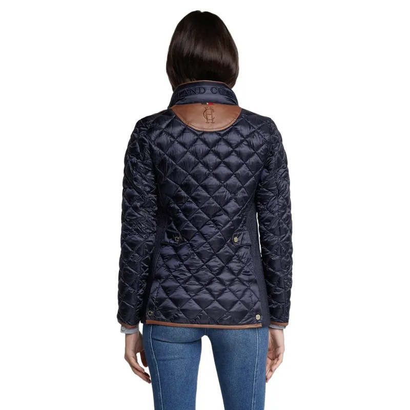 Holland Cooper Diamond Quilt Classic Women's Jacket - Ink Navy-2