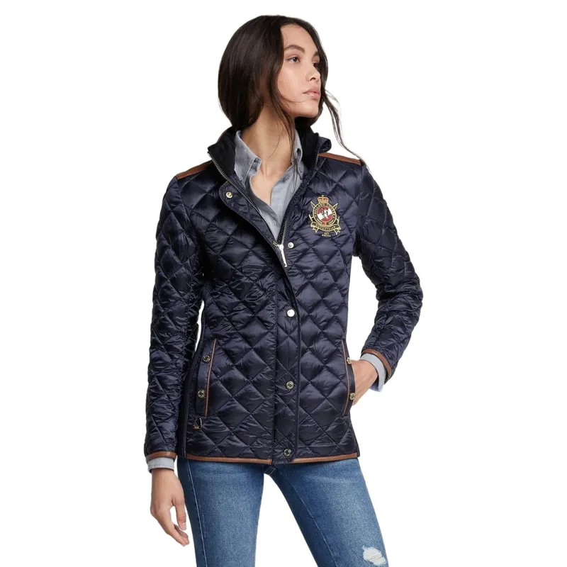 Holland Cooper Diamond Quilt Classic Women's Jacket - Ink Navy-1