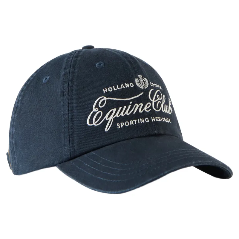 Holland Cooper Equine Club Cap - Ink Navy Ecru