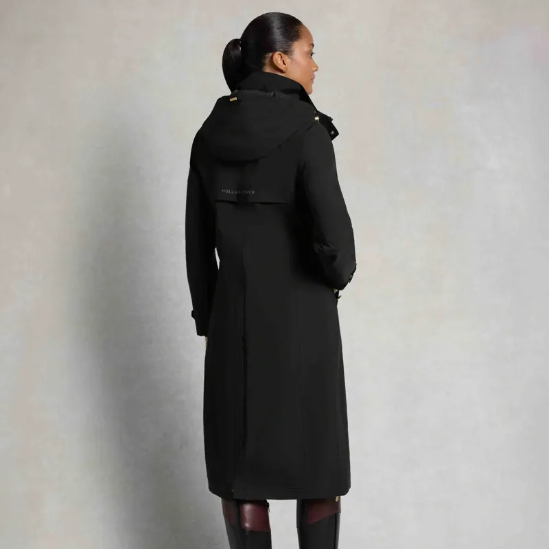 Holland Cooper Folgate Women's Long Waterproof Rain Coat - Black-2