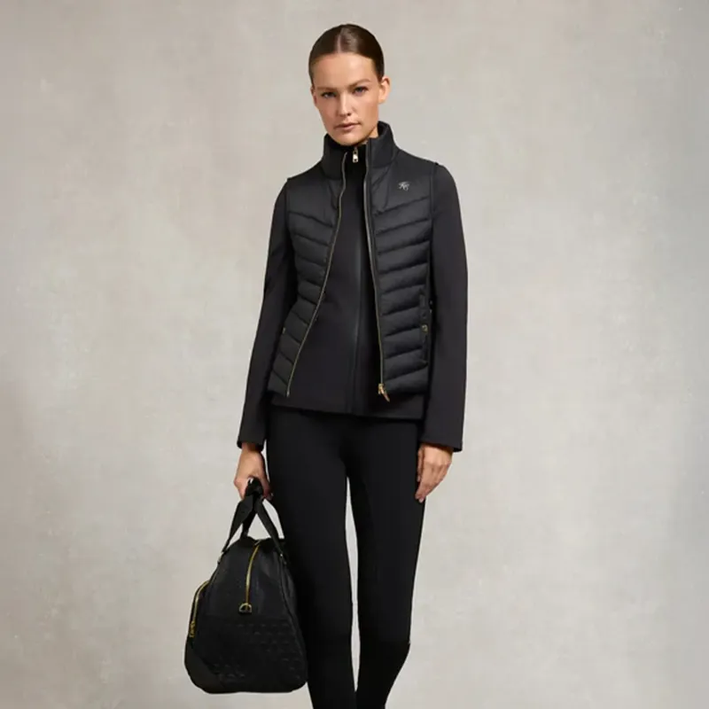 Holland Cooper Hybrid Womens Equestrian Vest - Black-4