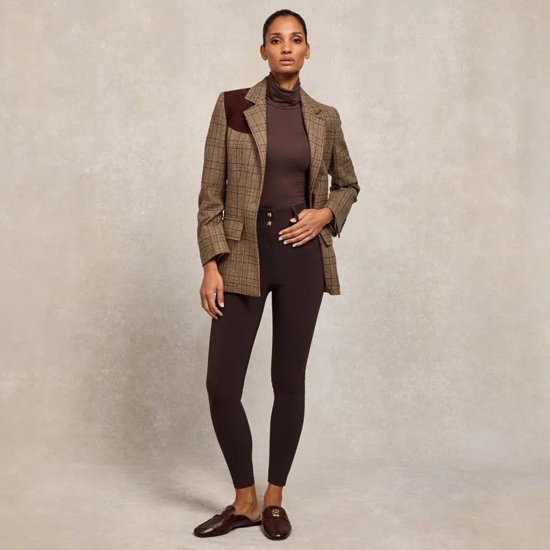 Holland Cooper Contour Women's Pants - Chocolate-2