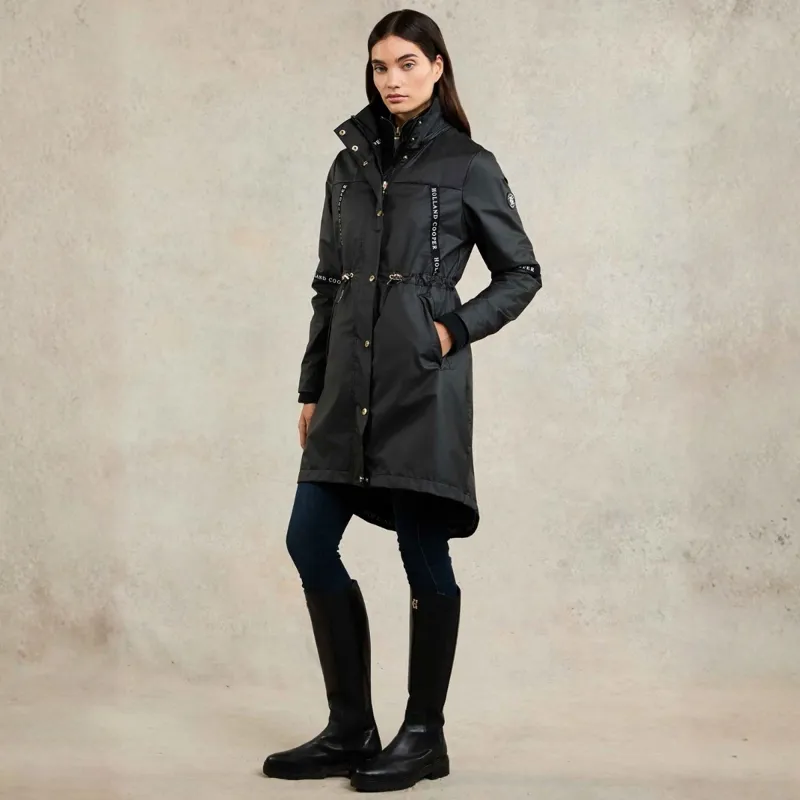 Holland Cooper Womens Waterproof Raincoat - Matte Black