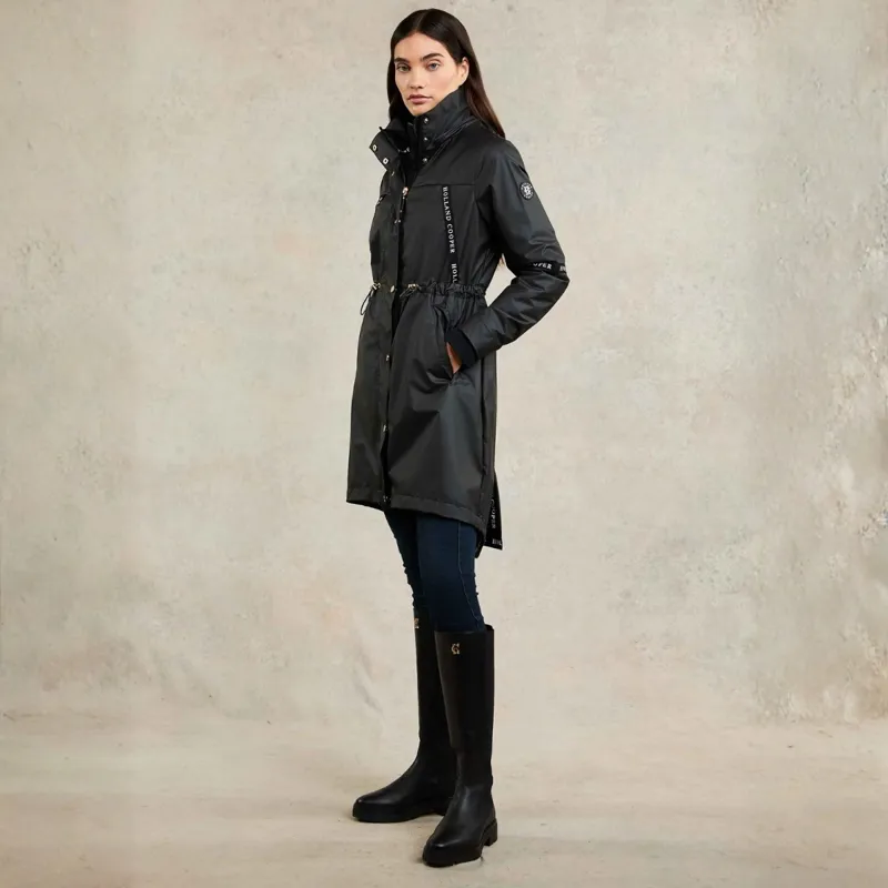 Holland Cooper Womens Waterproof Raincoat - Matte Black-2