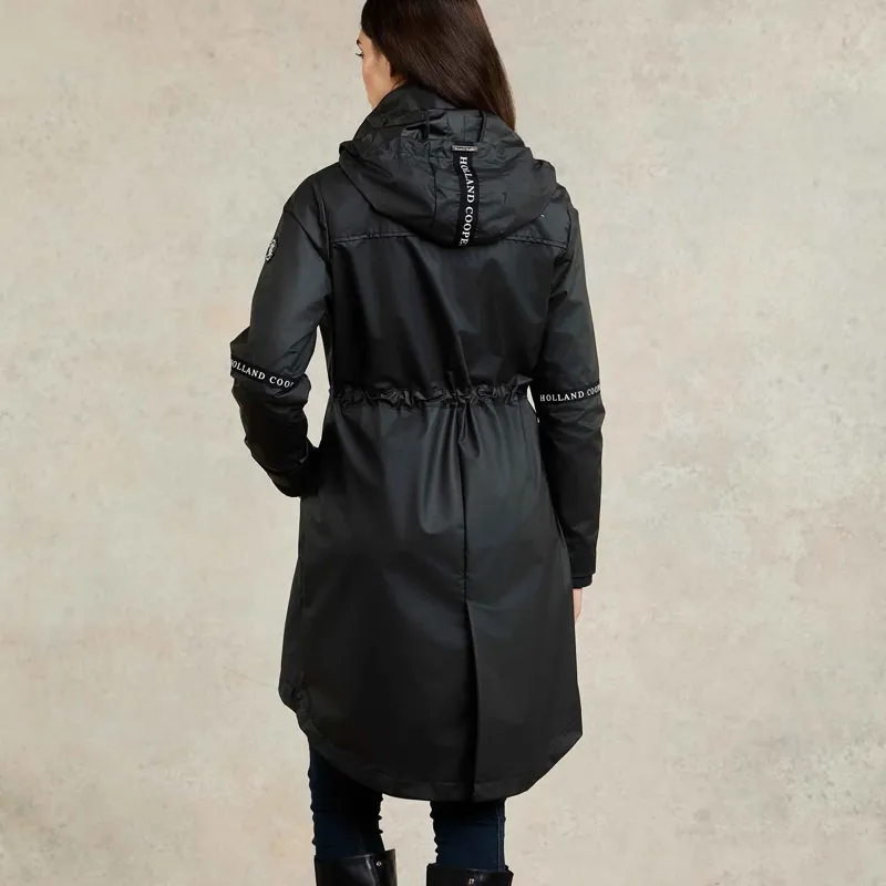 Holland Cooper Womens Waterproof Raincoat - Matte Black-3