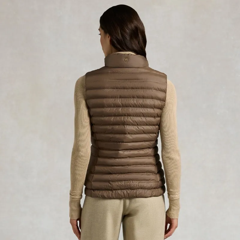 Holland Cooper Women's Lightweight Puffer Vest - Chestnut-1