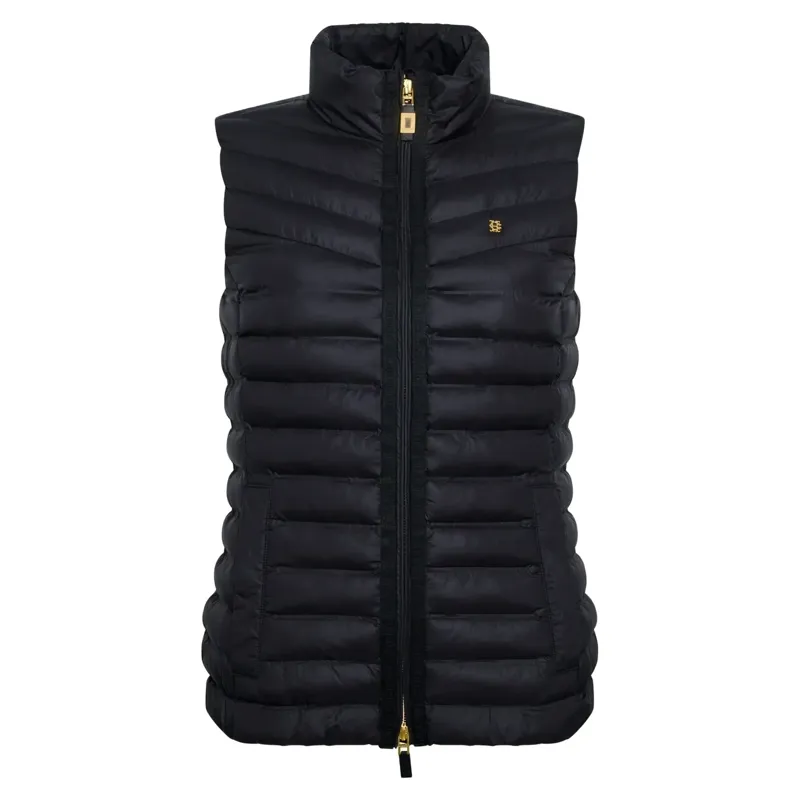 Holland Cooper Women's Lightweight Puffer Vest - Ink Navy-5