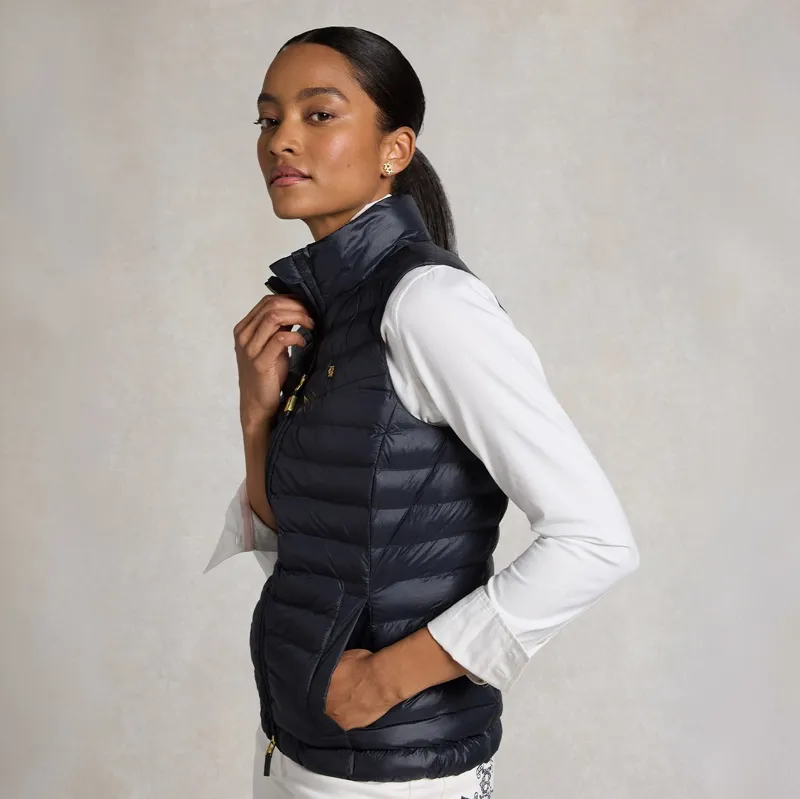 Holland Cooper Women's Lightweight Puffer Vest - Ink Navy-2