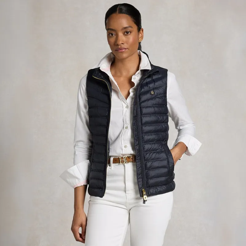 Holland Cooper Women's Lightweight Puffer Vest - Ink Navy