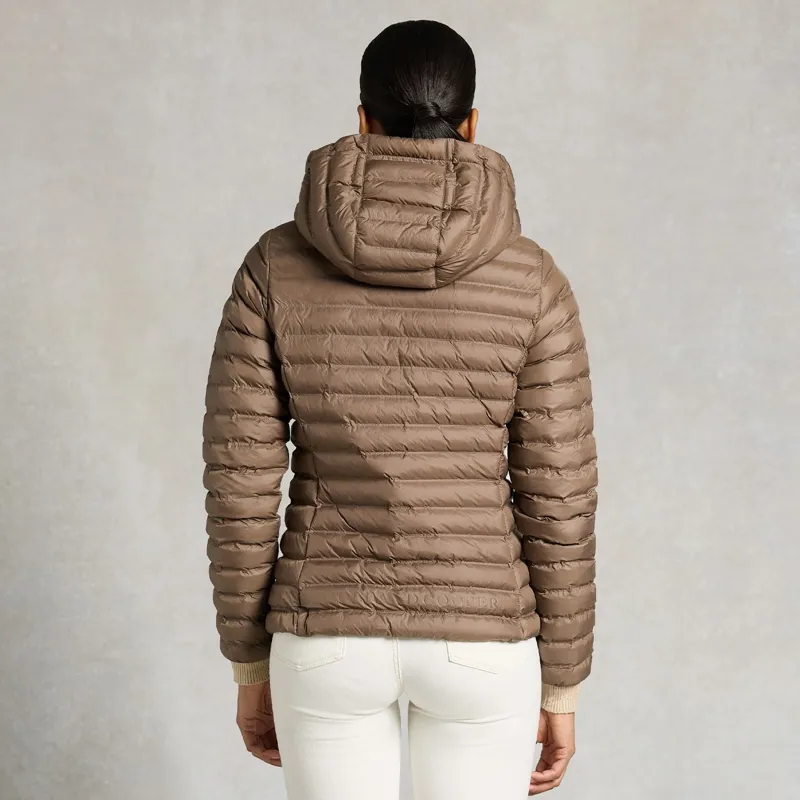 Holland Cooper Lightweight Women's Puffer Jacket-Chestnut-3