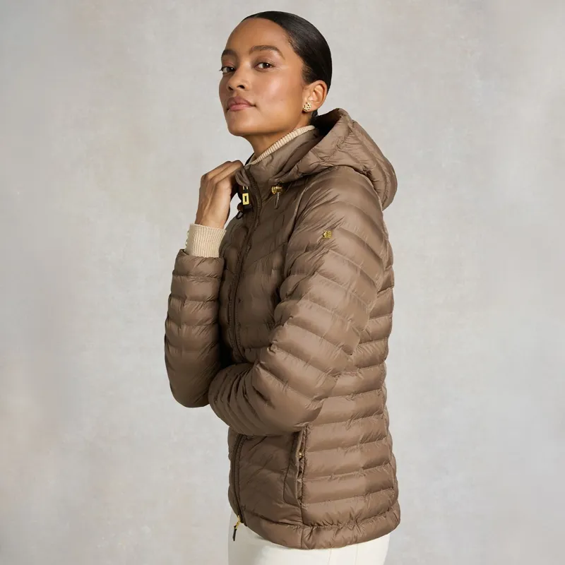 Holland Cooper Lightweight Women's Puffer Jacket-Chestnut-4