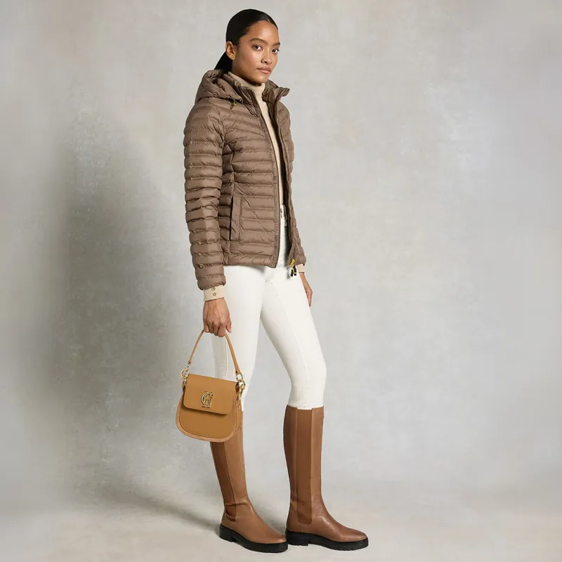 Holland Cooper Lightweight Women's Puffer Jacket-Chestnut-8