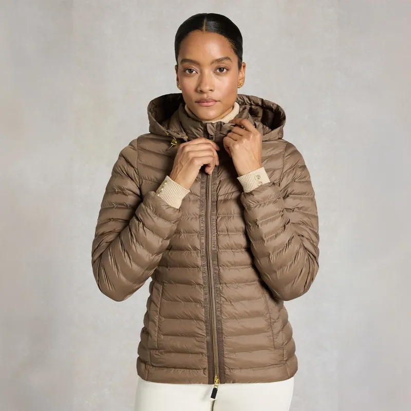 Holland Cooper Lightweight Women's Puffer Jacket-Chestnut-2
