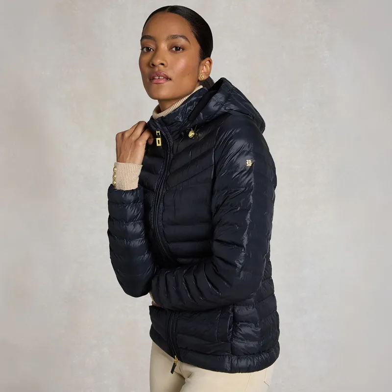 Holland Cooper Lightweight Women's Puffer Jacket - Ink Navy-3