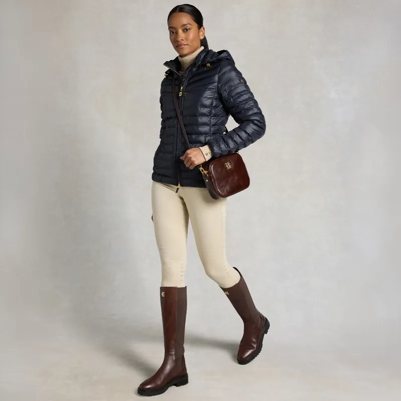 Holland Cooper Lightweight Women's Puffer Jacket - Ink Navy-5