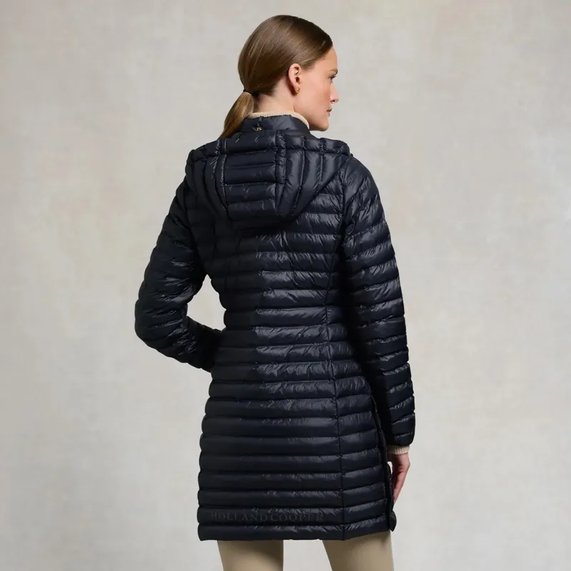 Holland Cooper Lightweight Women's Puffer Coat - Ink Navy-1