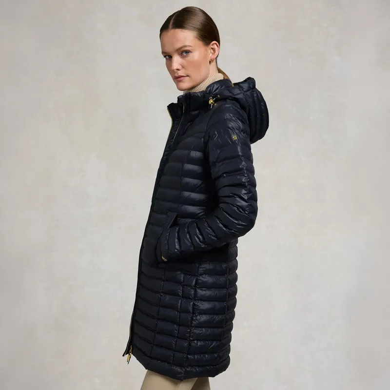 Holland Cooper Lightweight Women's Puffer Coat - Ink Navy-3
