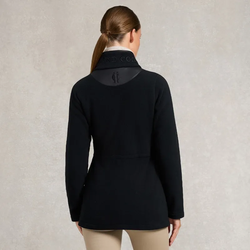 Holland Cooper Longline Country Fleece Women's Jacket - Black-2