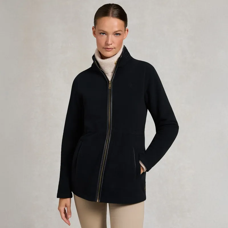Holland Cooper Longline Country Fleece Women's Jacket - Black