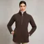 Holland Cooper Longline Country Fleece Women's Jacket - Chocolate