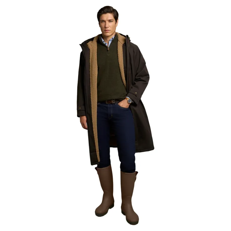 Holland Cooper One-Size Men's Waterproof Coat - Chocolate-3