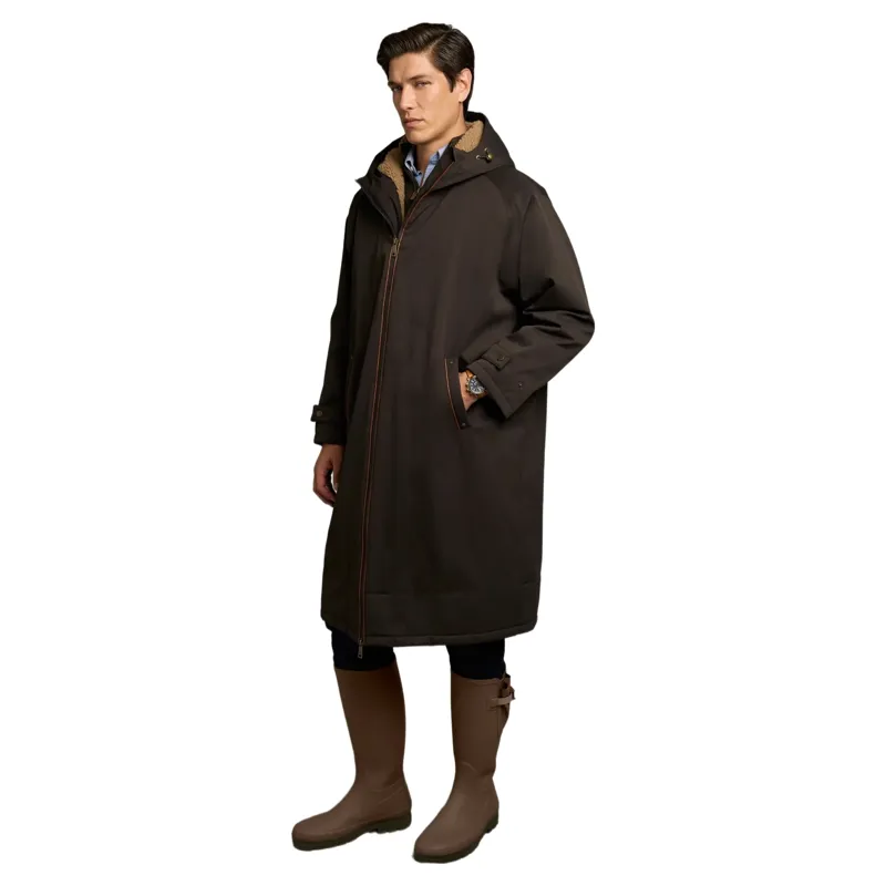Holland Cooper One-Size Men's Waterproof Coat - Chocolate-5