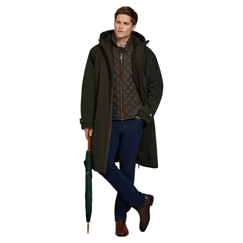 Holland Cooper One-Size Men's Waterproof Coat - Khaki-4