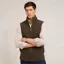Holland Cooper Country Men's Fleece Vest - Khaki