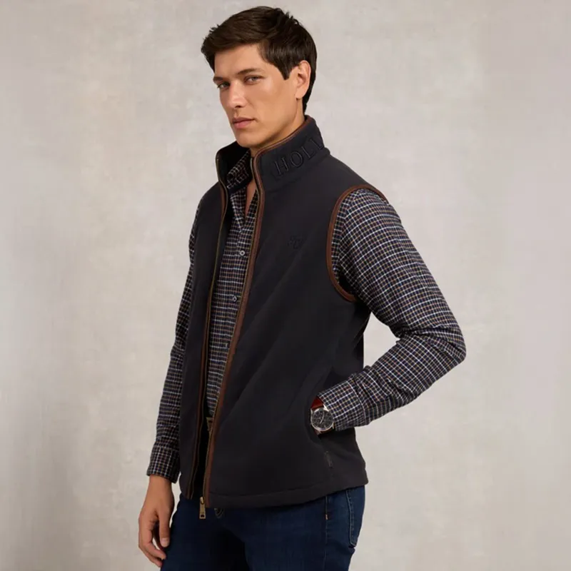 Holland Cooper Country Mens Fleece Vest - Ink Navy-6