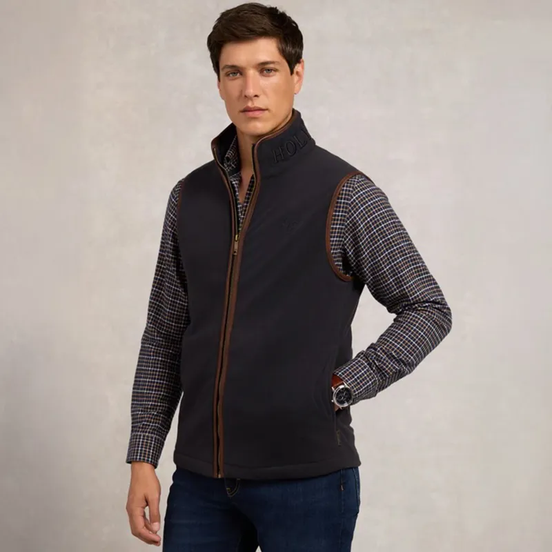 Holland Cooper Country Mens Fleece Vest - Ink Navy