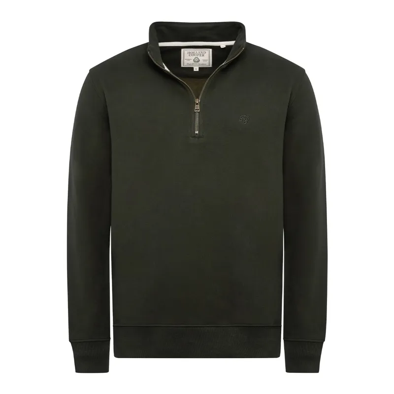 Holland Cooper Men's Quarter Zip Sweatshirt - Racing Green-5