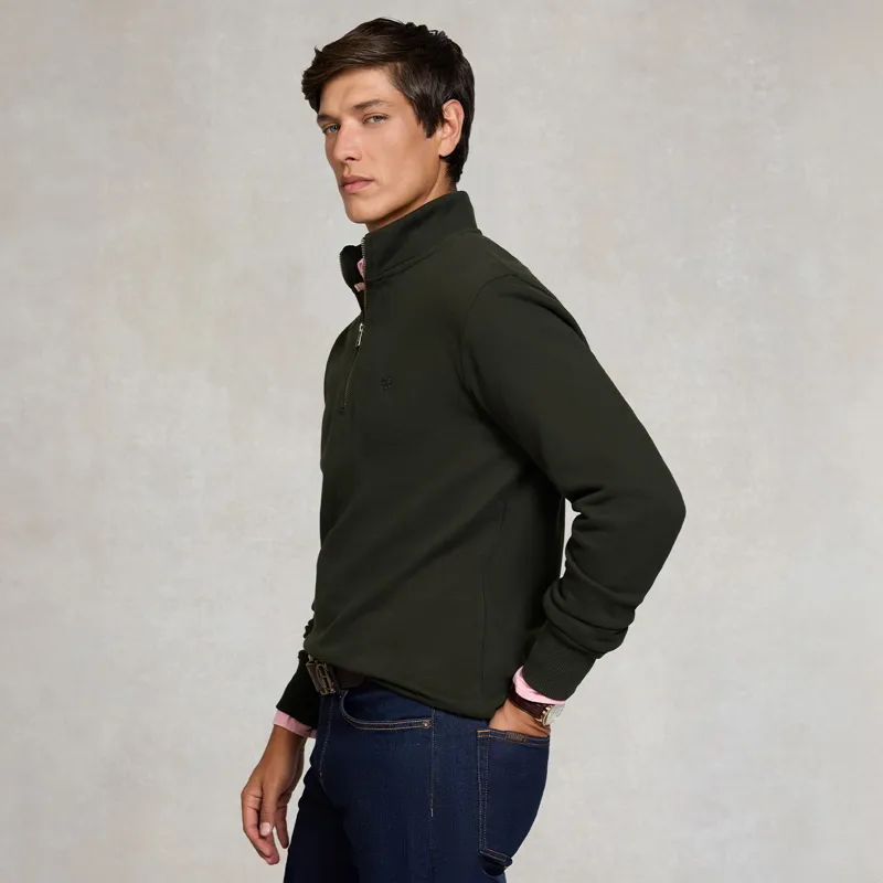 Holland Cooper Men's Quarter Zip Sweatshirt - Racing Green-2