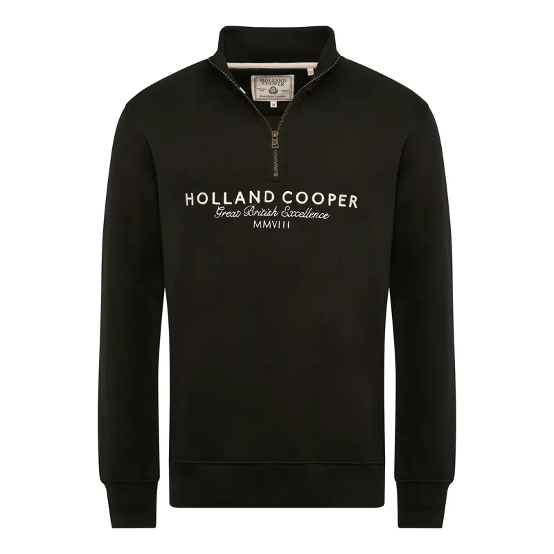 Holland Cooper Henley Sporting Goods Men's Quarter Zip - Racing Green-3
