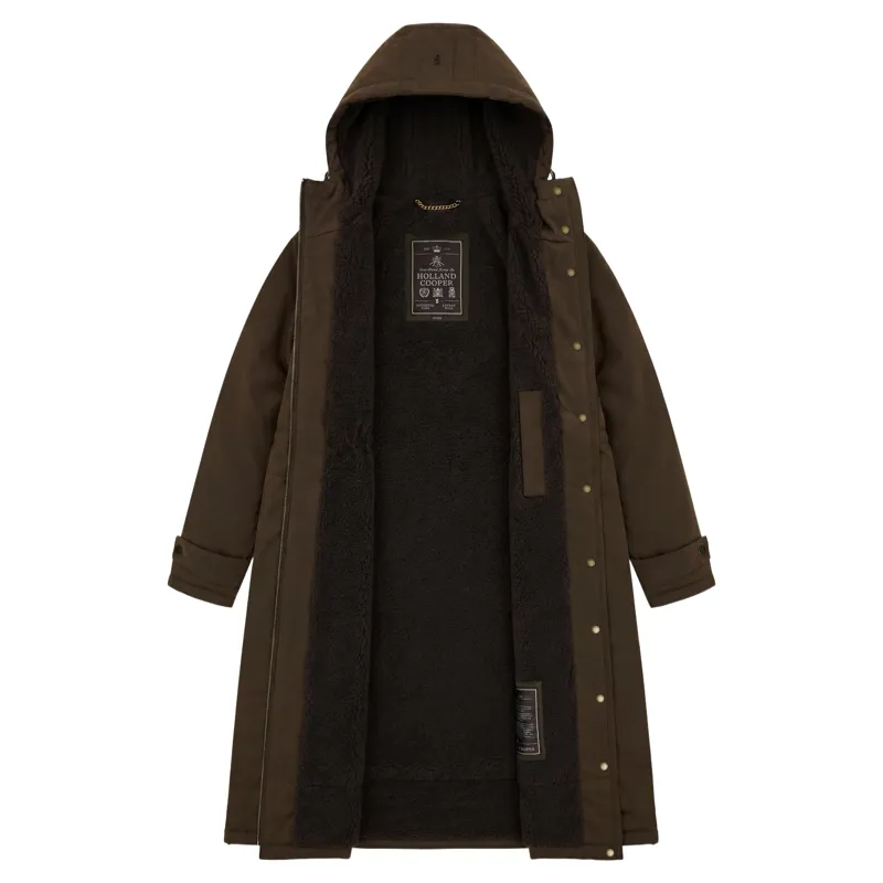 Holland Cooper Women's One-Size Waterproof Parka - Olive Brown-2