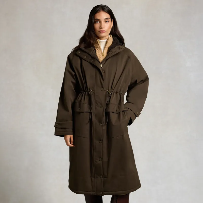Holland Cooper Women's One-Size Waterproof Parka - Olive Brown