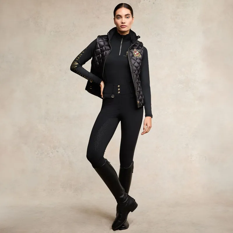 Holland Cooper Premium High Rise Full Grip Women's Breeches - Black-10