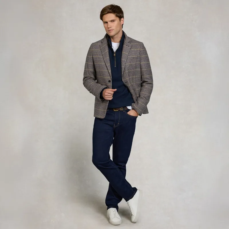Holland Cooper Men's Quarter Zip Sweatshirt - Ink Navy-6