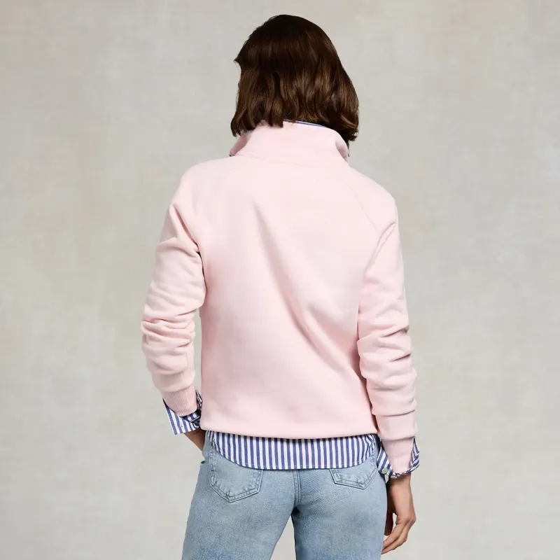 Holland Cooper Henley Women's Quarter Zip - Pink-2