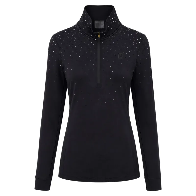 Holland Cooper Studland Women's Crystal Long Sleeve Base Layer - Black