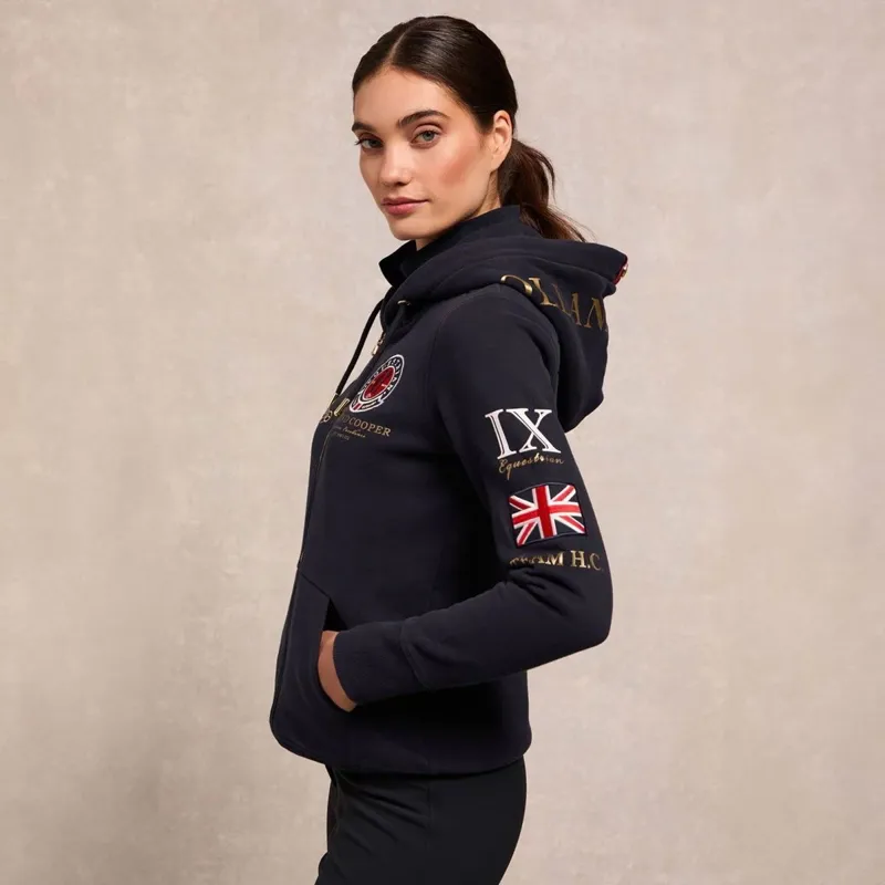 Holland Cooper Team Zip Hoodie Women's - Ink Navy-2