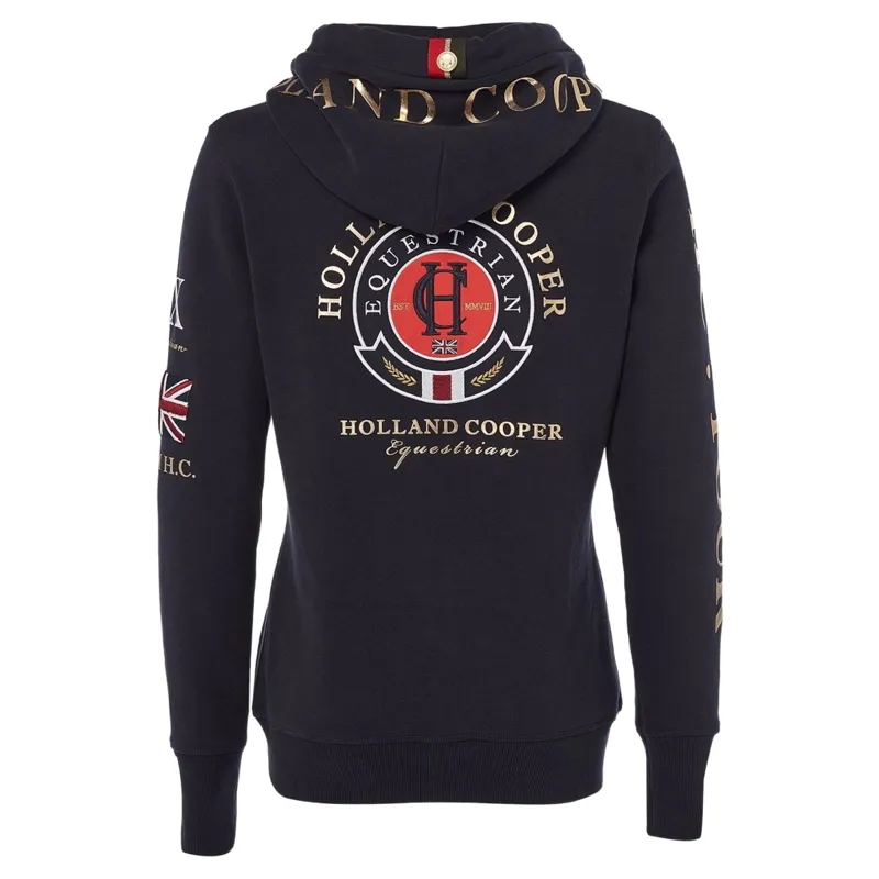 Holland Cooper Team Zip Hoodie Women's - Ink Navy-8
