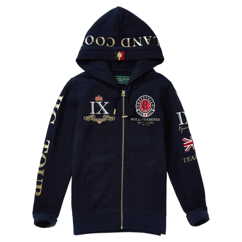 Holland Cooper Team Zip Hoodie Women's - Ink Navy-4