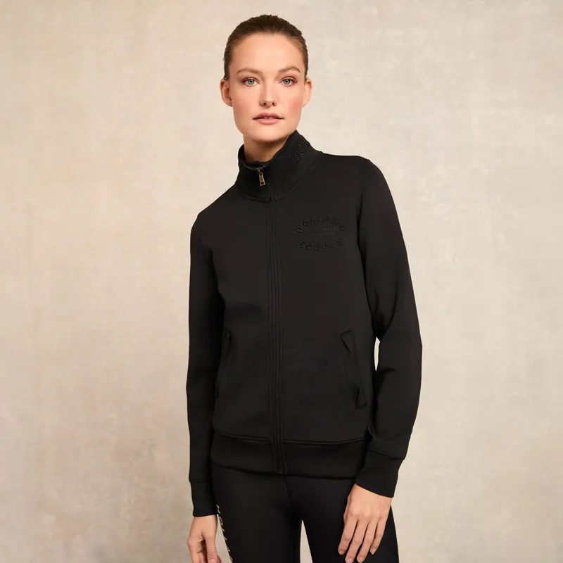 Holland Cooper Training Zip Through Womens Sweatshirt - Black-1