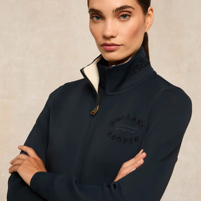 Holland Cooper Training Full Zip Womens Sweatshirt - Ink Navy-2
