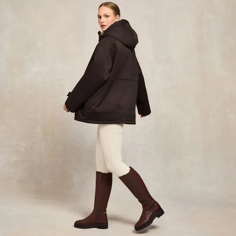 Holland Cooper One Size Waterproof Women's Jacket - Chocolate-3