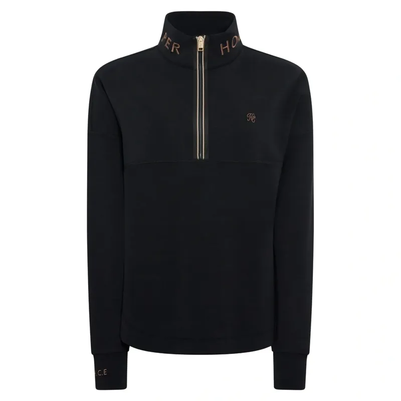 Holland Cooper Windsor Women's Quarter Zip Sweatshirt - Black-4