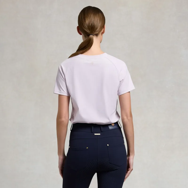Holland Cooper Chiltern Women's Crew Neck T-Shirt - Dawn Pink-2