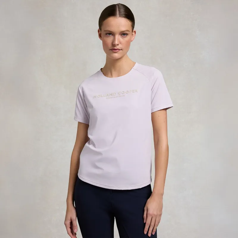 Holland Cooper Chiltern Women's Crew Neck T-Shirt - Dawn Pink