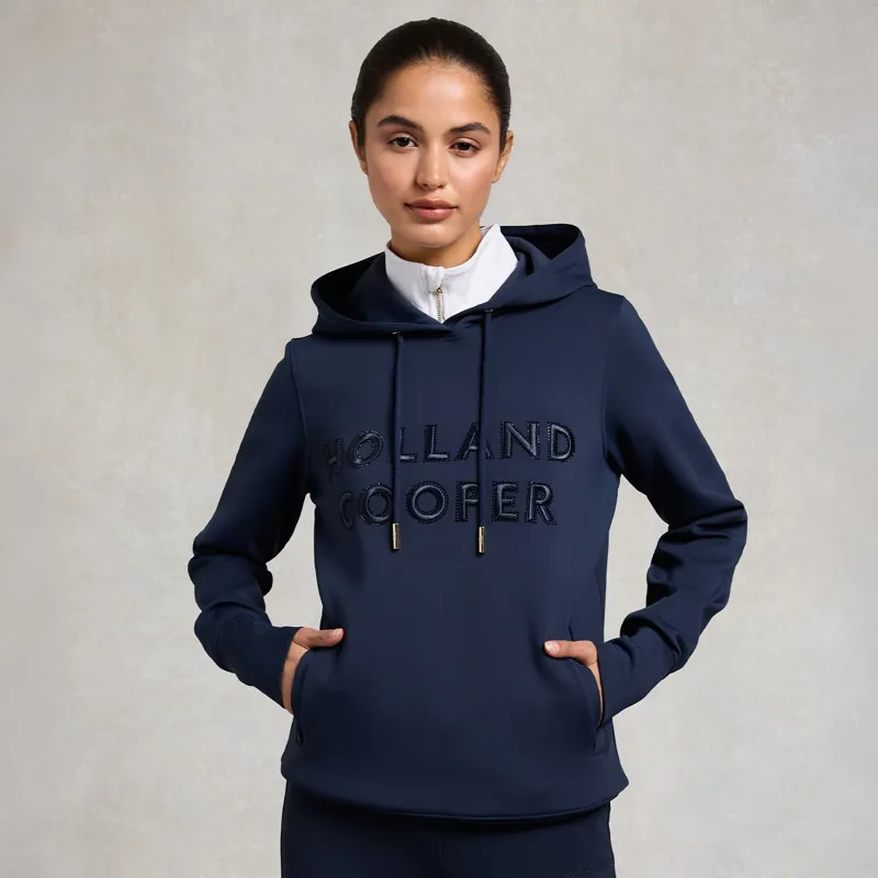 Holland Cooper Crystal Women's Hoodie - Ink Navy