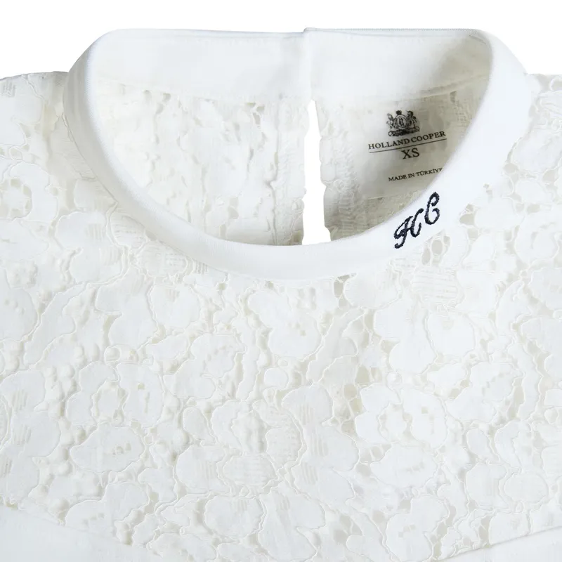 Holland Cooper Womens Lace Tee - White-4